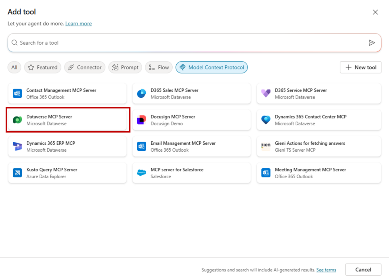 Dataverse MCP Server